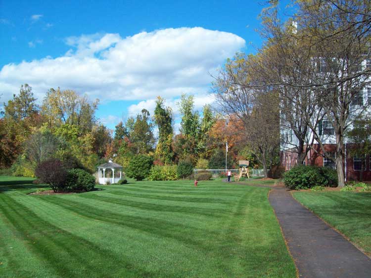 arbors freshly mowed grounds