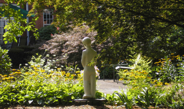 outdoor statue at arbors