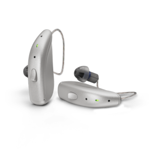 grey hearing aids