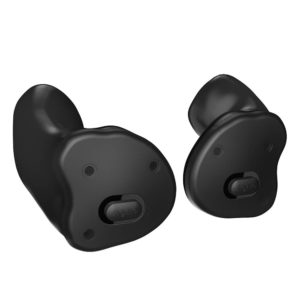 black hearing aids