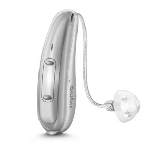 silver hearing aid