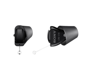 black in-the-ear hearing aids 