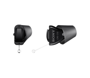 black in-the-ear hearing aids 